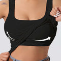 LIYAOYAO Women's Sleeveless Top - Fitted, Removable Padding, Casual   OAXG 