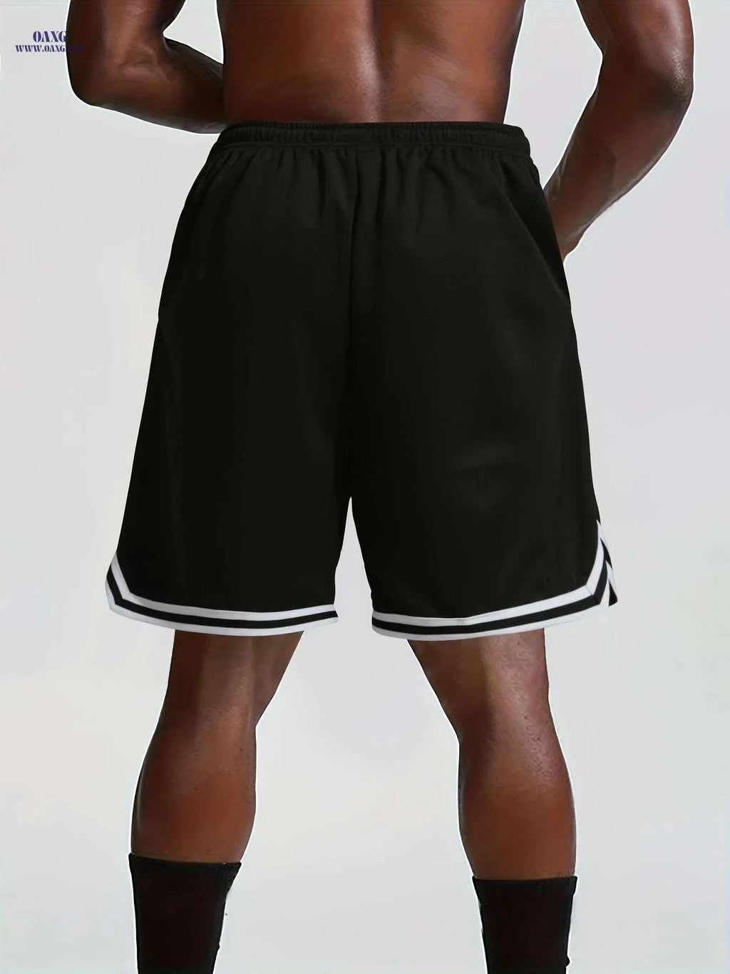 LOS ANGELES Men's Basketball Shorts - Lightweight, Breathable & Printed   OAXG Black / S