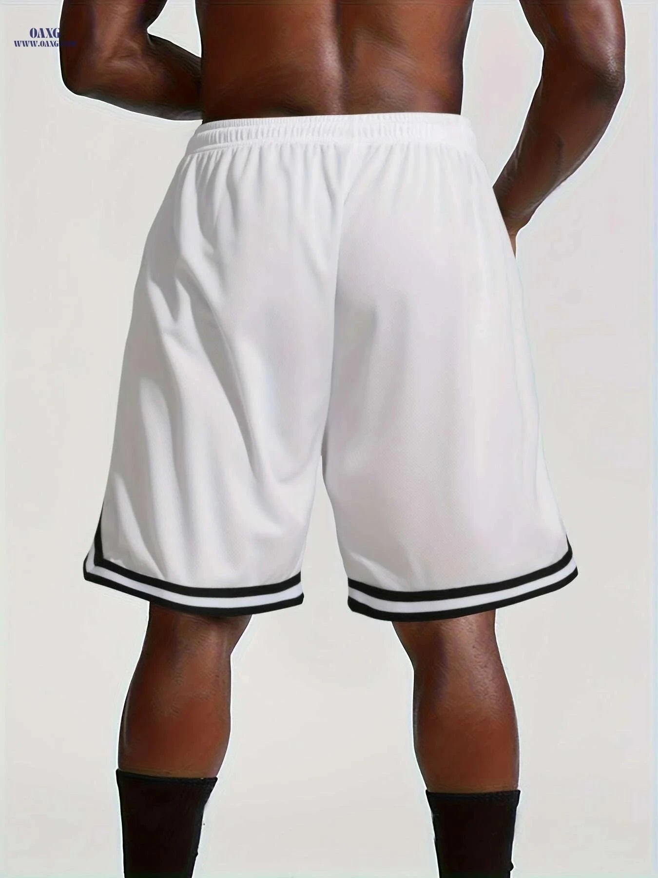 LOS ANGELES Men's Basketball Shorts - Lightweight, Breathable & Printed   OAXG Black / S
