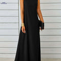 Maxi Tank Dress for Women - Sleeveless Casual Fit and Flare Style   OAXG 