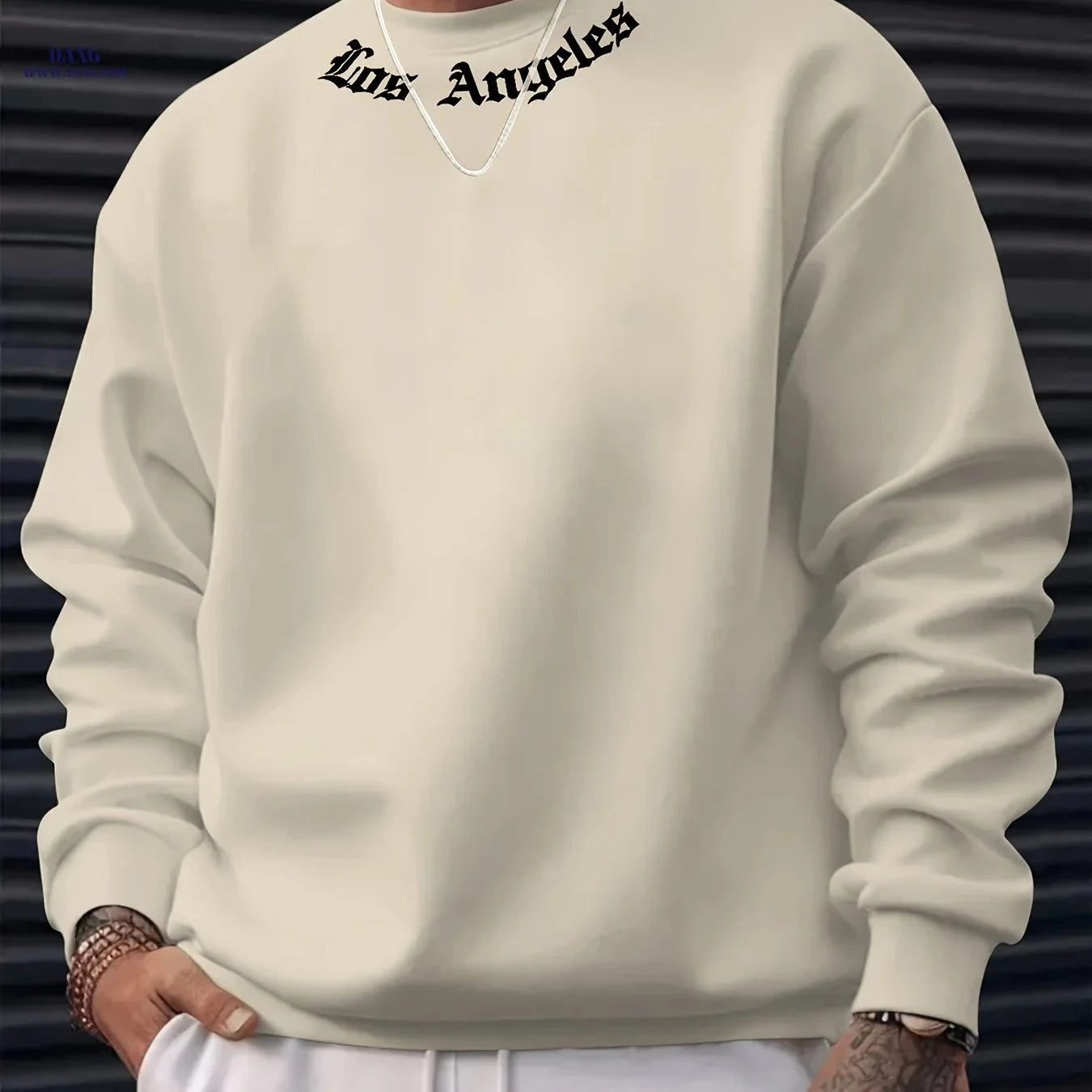 MBD Men's Long Sleeve Sweatshirt - Comfy Casual Top for Spring   OAXG Black / FR S