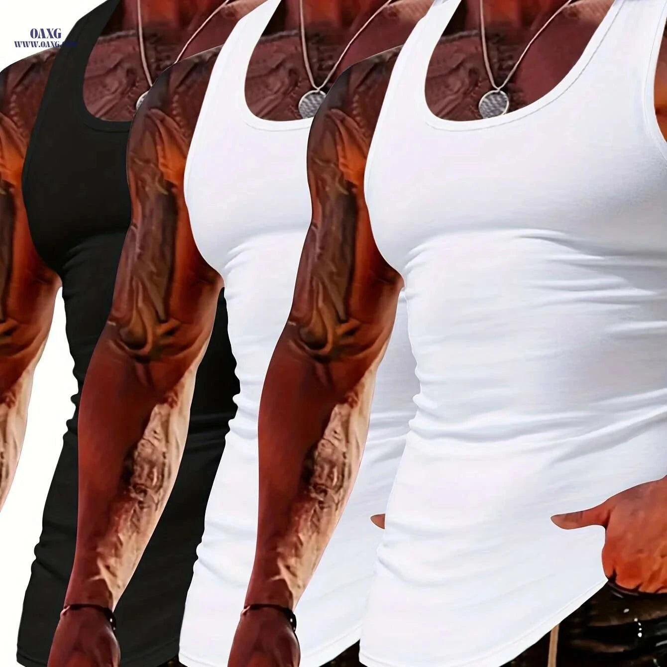 MBD Men's Quick Dry Tank Top - Moisture-Wicking Athletic Vest   OAXG Black / S
