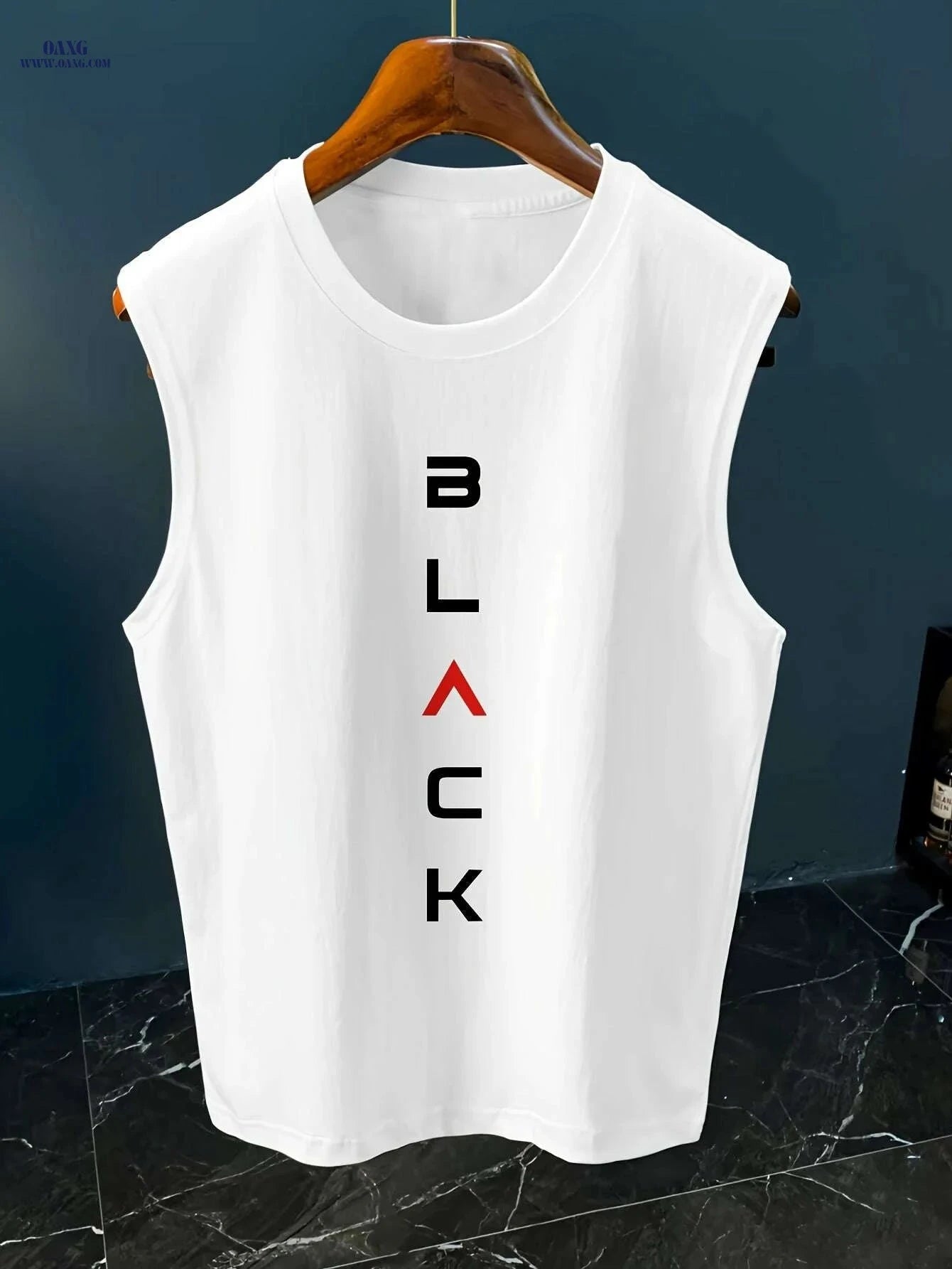 MBD Men's Trendy Sleeveless Vest - Casual Fitness Summer Wear   OAXG White / S