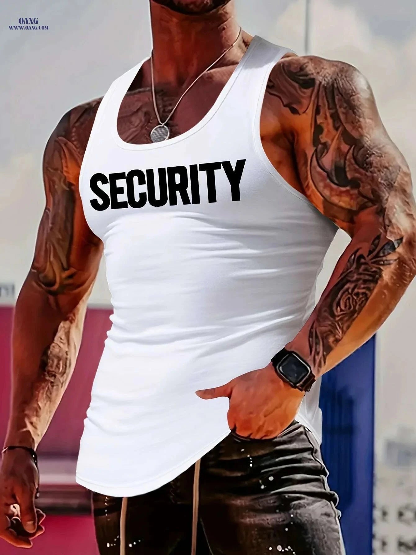 MBD Men's Trendy Slim Fit Tank Top - Stylish Sleeveless Vest   OAXG Black / S
