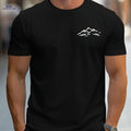 MBD Regular Fit Mountain Print Short Sleeve Tee - Casual Summer Style   OAXG 