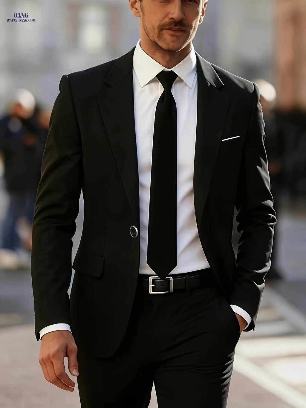 Men's 2-Piece Suit Set - High-End Business Formal Wear for All Occasions   OAXG 