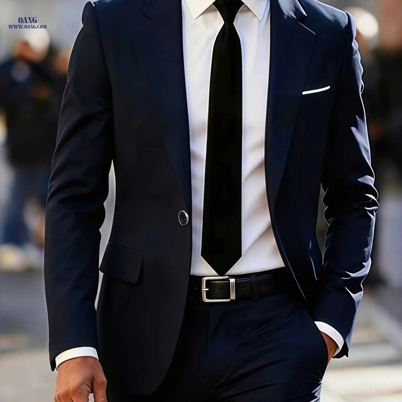 Men's 2-Piece Suit Set - High-End Business Formal Wear for All Occasions   OAXG 