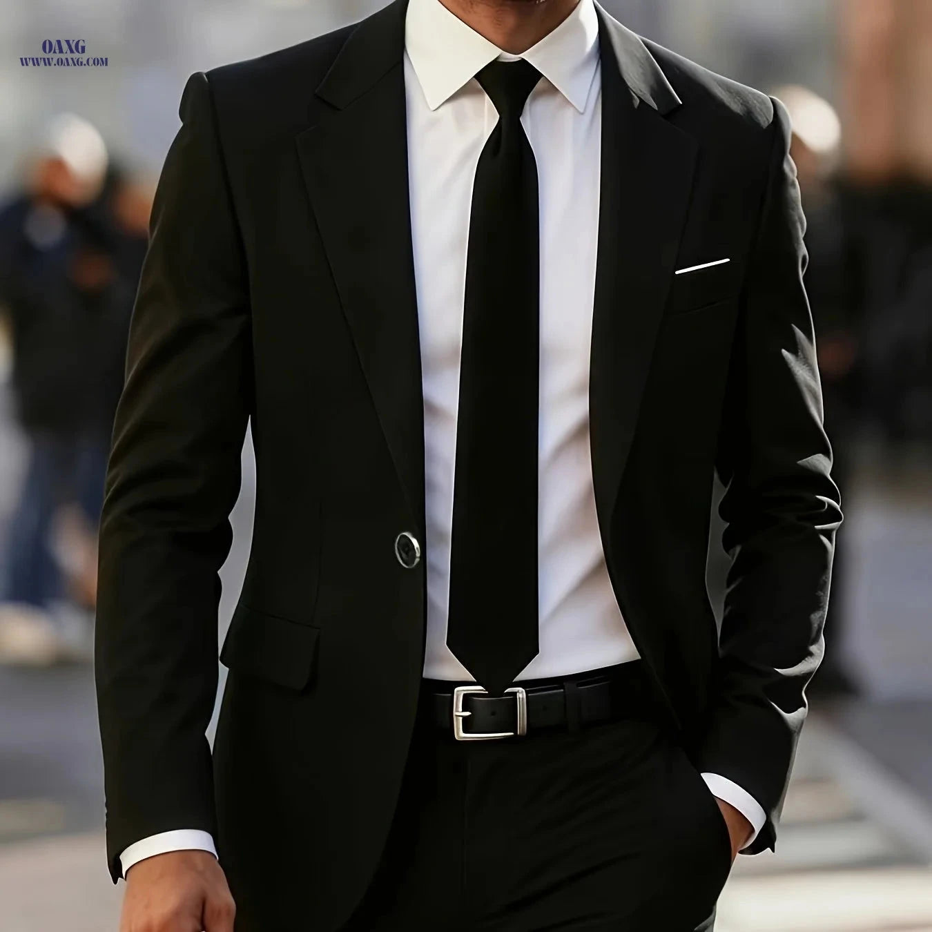 Men's 2-Piece Suit Set - High-End Business Formal Wear for All Occasions   OAXG 