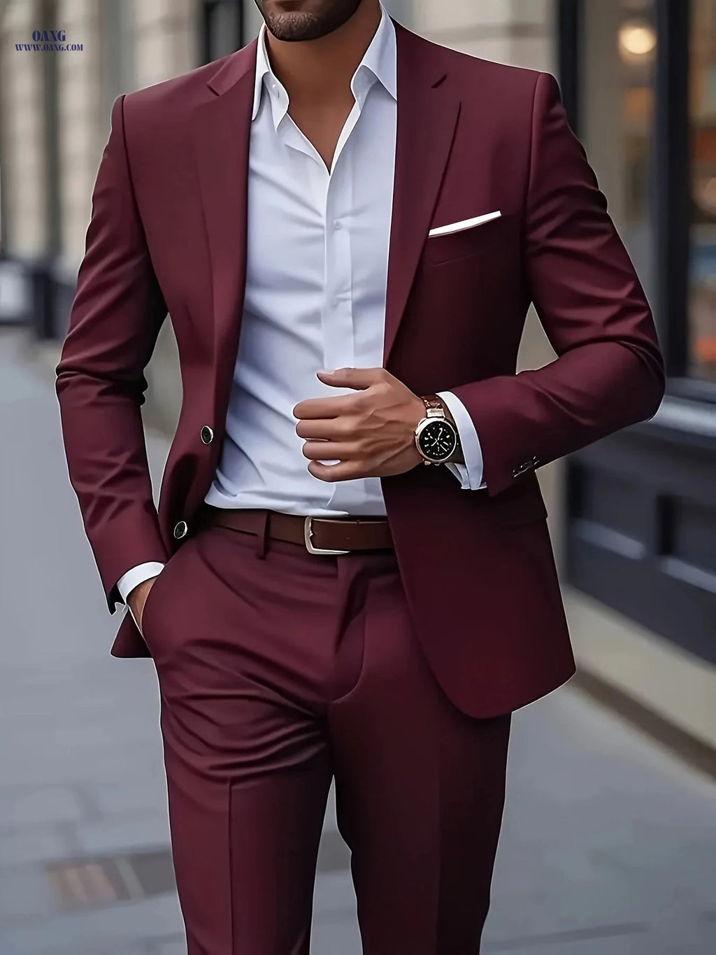 Men's 2-Piece Suit - Stylish Blazer and Trousers for Events   OAXG 