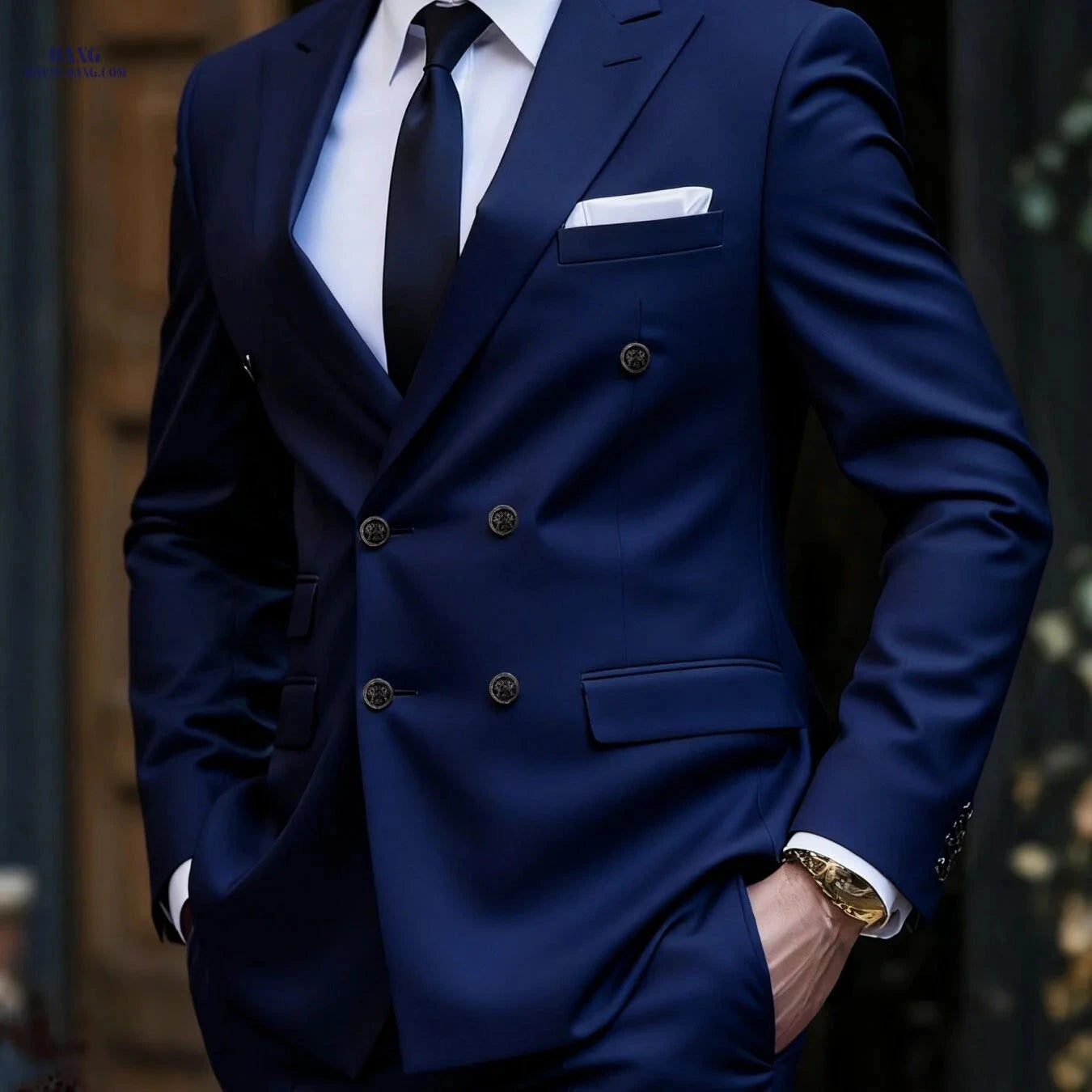 Men's 2pcs Suit Set - Stylish Jacket & Trousers for Weddings   OAXG 