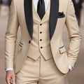 Men's 3-Piece Suit - Blazer, Vest, and Trousers for Weddings   OAXG 
