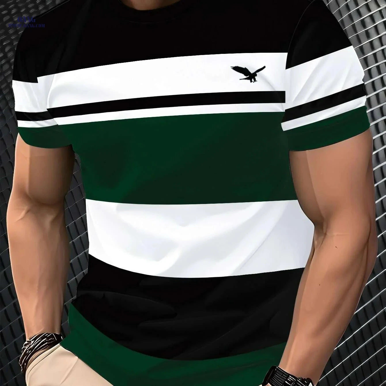 Men's 3D Digital Print T-Shirt - Lightweight Comfort Fit, Breathable   OAXG 