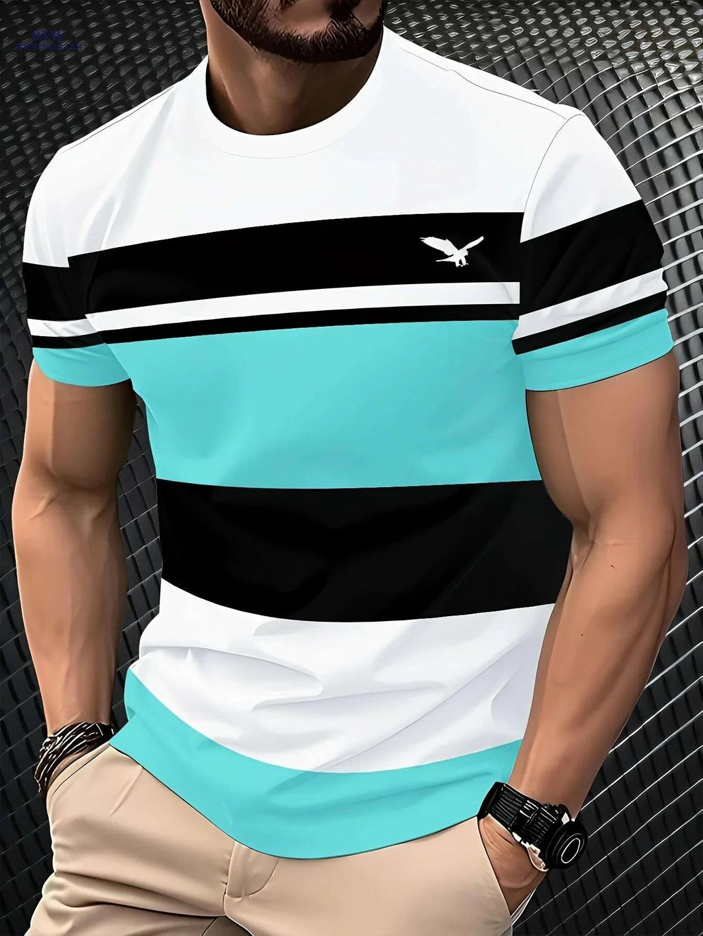 Men's 3D Digital Print T-Shirt - Lightweight Comfort Fit, Breathable   OAXG 