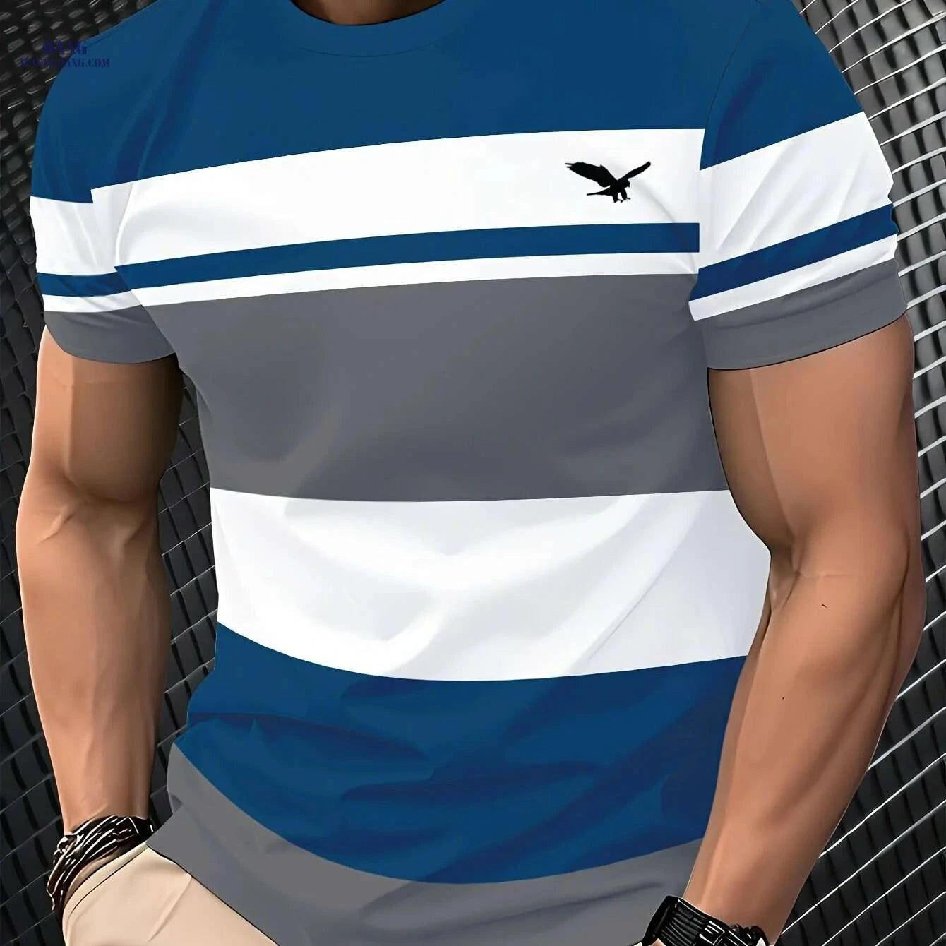 Men's 3D Digital Print T-Shirt - Lightweight Comfort Fit, Breathable   OAXG 