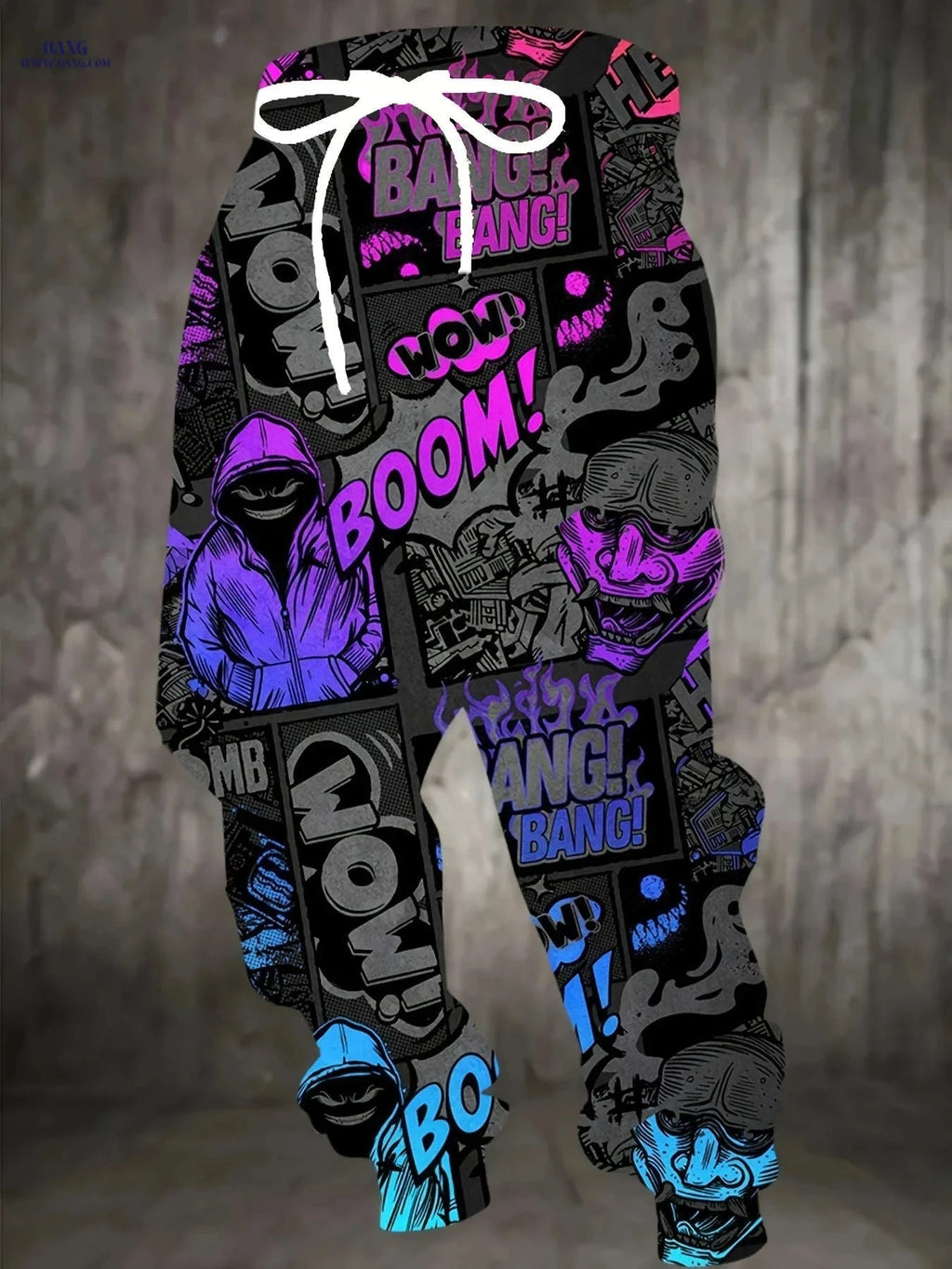 Men's 3D Halloween Comic Joggers - Casual Polyester Pants with Pockets   OAXG Mixed Color / FR S