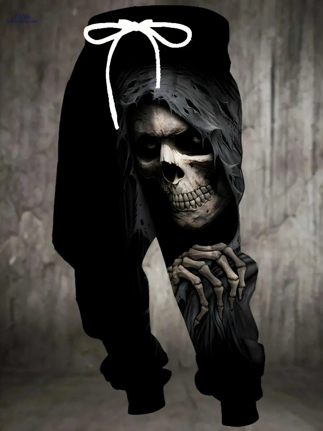 Men's 3D Halloween Skull Joggers - Casual Pants with Pockets   OAXG 