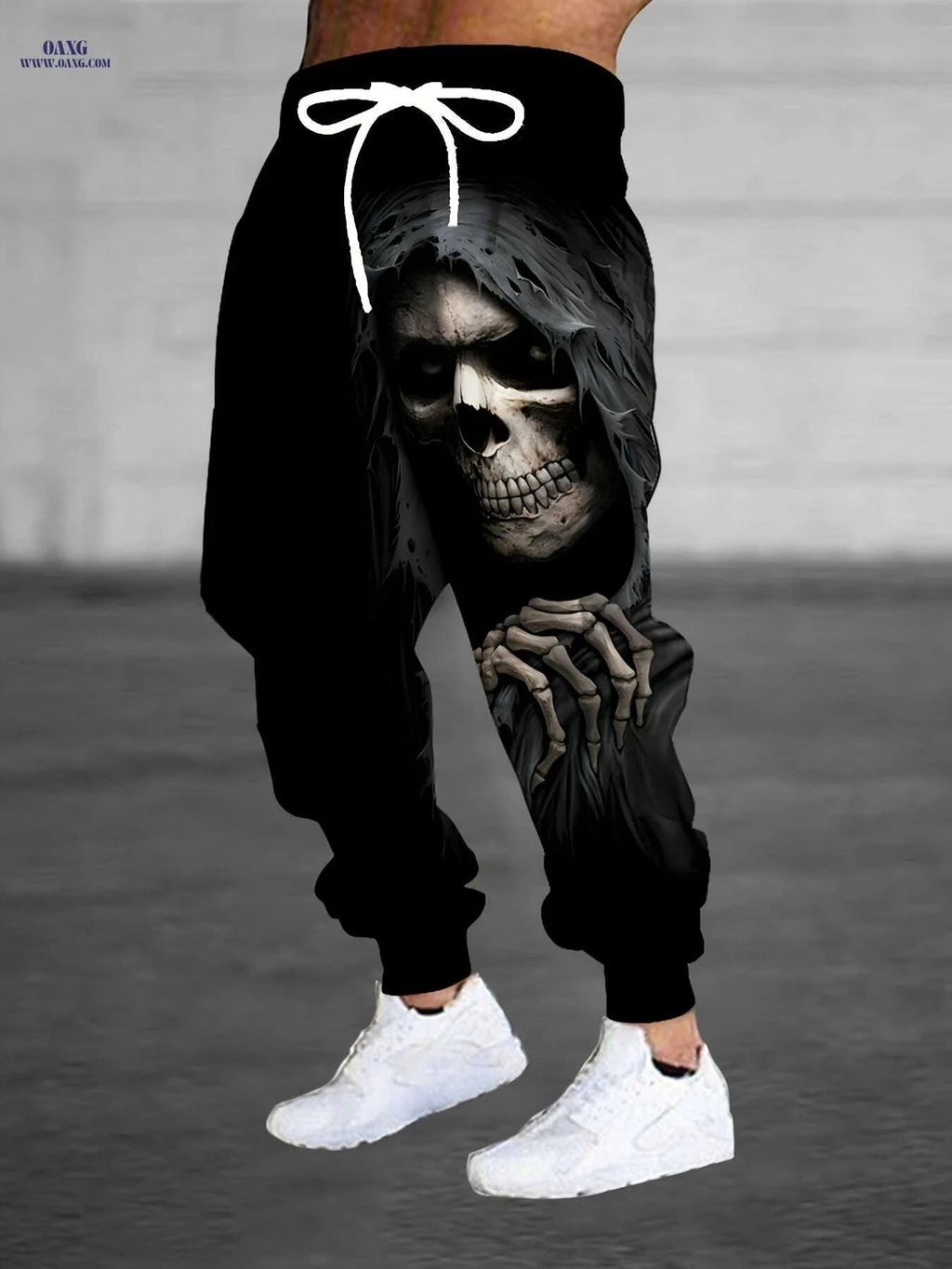 Men's 3D Halloween Skull Joggers - Casual Pants with Pockets   OAXG 