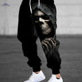 Men's 3D Halloween Skull Joggers - Casual Pants with Pockets   OAXG Mixed Color / FR S