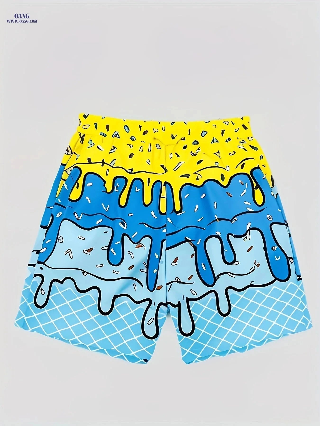 Men's 3D Print Beach Shorts - Lightweight Casual Summer Swimwear   OAXG Mixed Color / FR S