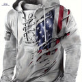 Men's 3D Print Hoodie - Long Sleeve Casual Knit for Autumn & Winter   OAXG Light Grey / FR M