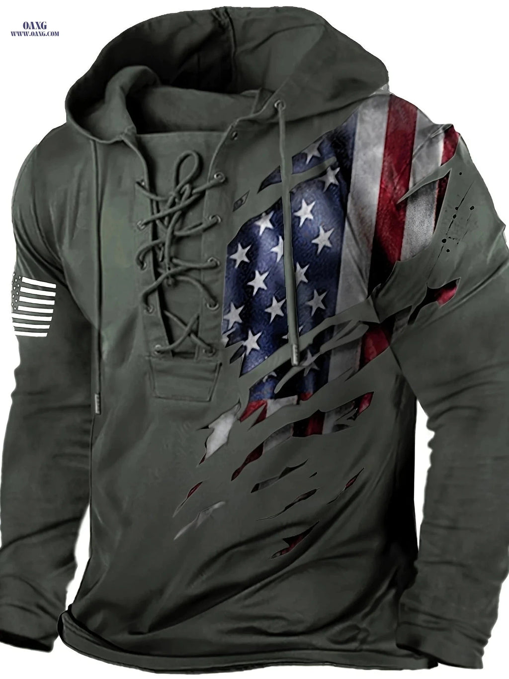 Men's 3D Print Hoodie - Long Sleeve Casual Knit for Autumn & Winter   OAXG Light Grey / FR M