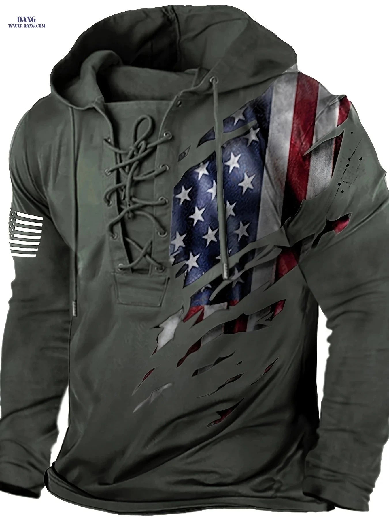 Men's 3D Print Hoodie - Long Sleeve Casual Knit for Autumn & Winter   OAXG Light Grey / FR M