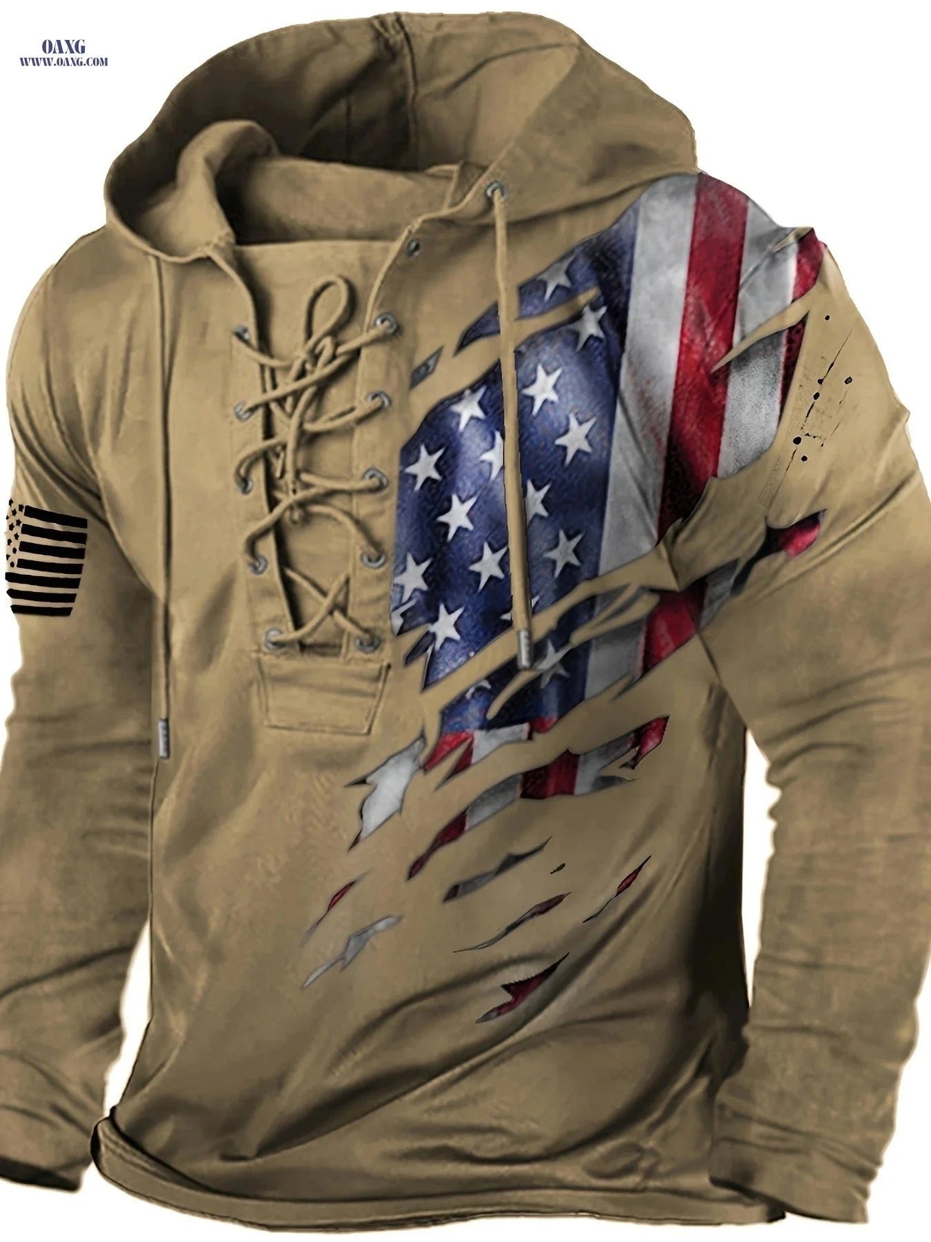 Men's 3D Print Hoodie - Long Sleeve Casual Knit for Autumn & Winter   OAXG Light Grey / FR M