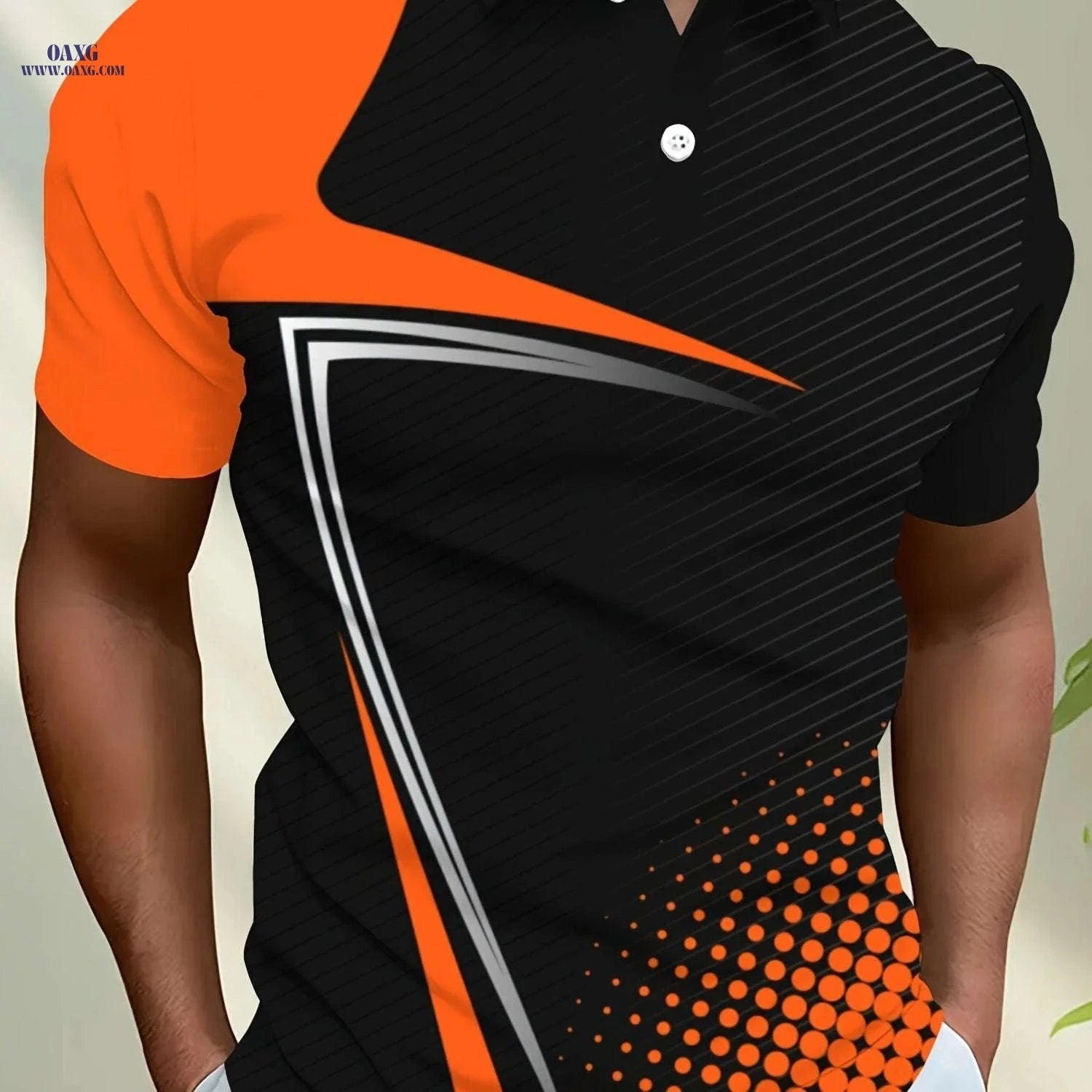 Men's 3D Print Short Sleeve Streetwear Shirt - Summer Fashion Style   OAXG Fluorescent Green / FR S