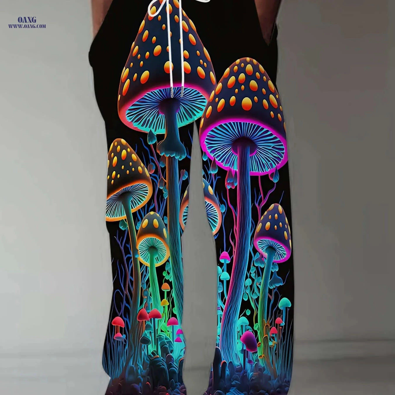 Men's 3D Print Straight-Leg Pants - Casual Retro Sports Trousers   OAXG 
