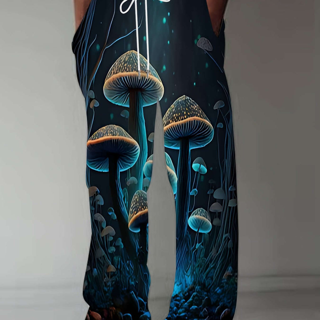 Men's 3D Print Straight-Leg Pants - Casual Retro Sports Trousers   OAXG 