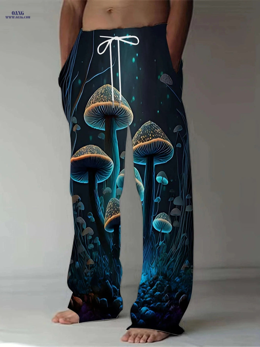 Men's 3D Print Straight-Leg Pants - Casual Retro Sports Trousers   OAXG Mixed colors / FR M