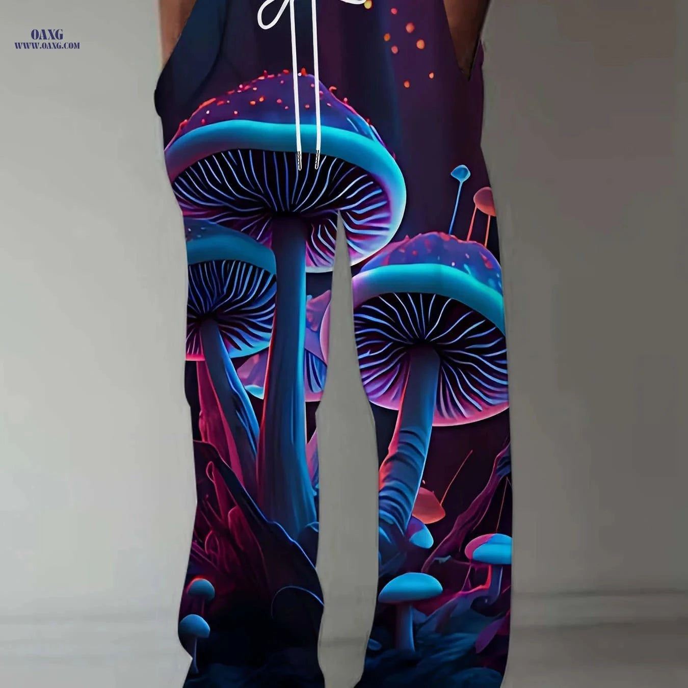 Men's 3D Print Straight-Leg Pants - Casual Retro Sports Trousers   OAXG Mixed colors / FR M