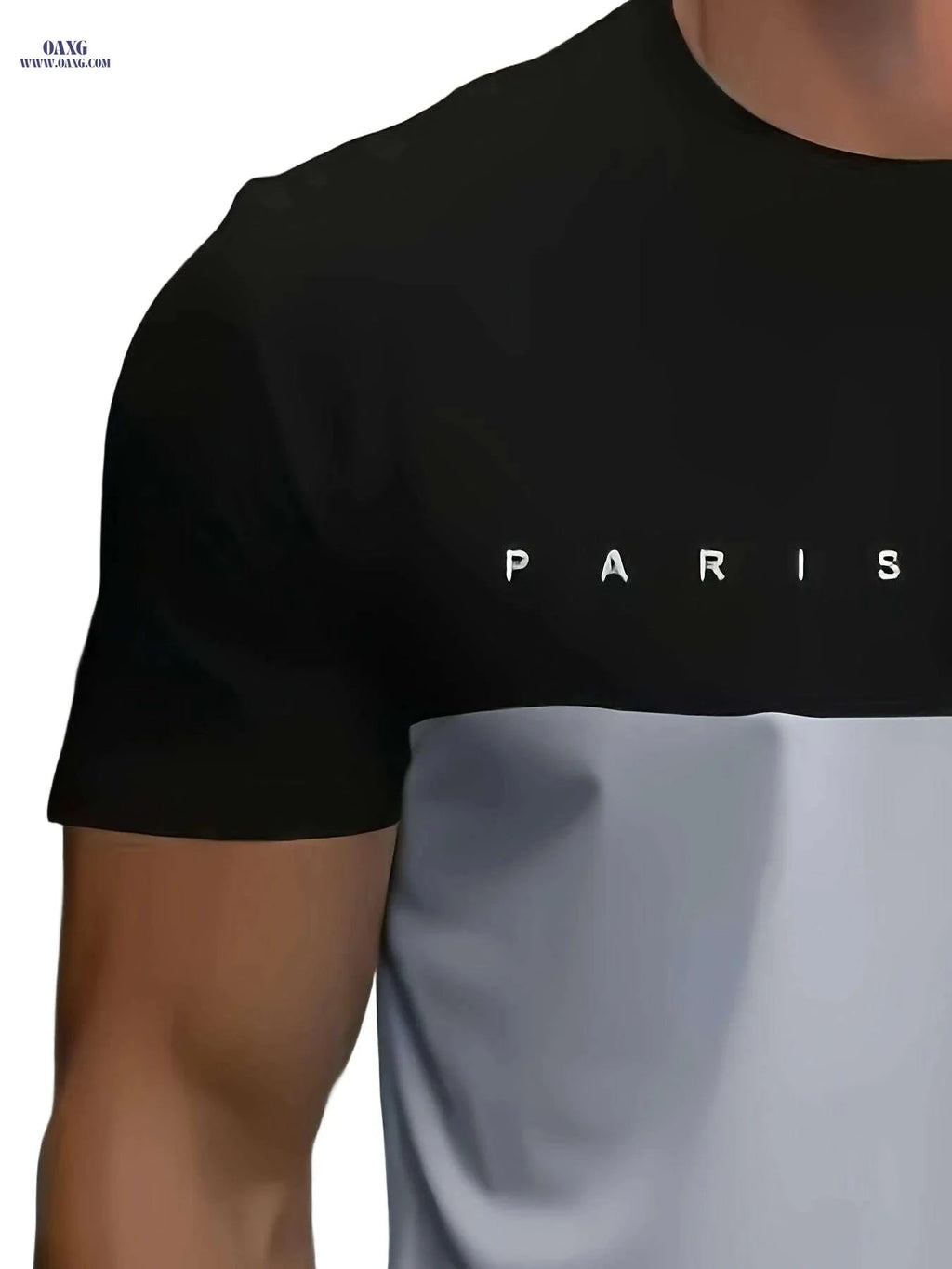 Men's 3D Print T-Shirt - Paris Eiffel Tower Graphic, Casual Style   OAXG Mixed Color / S