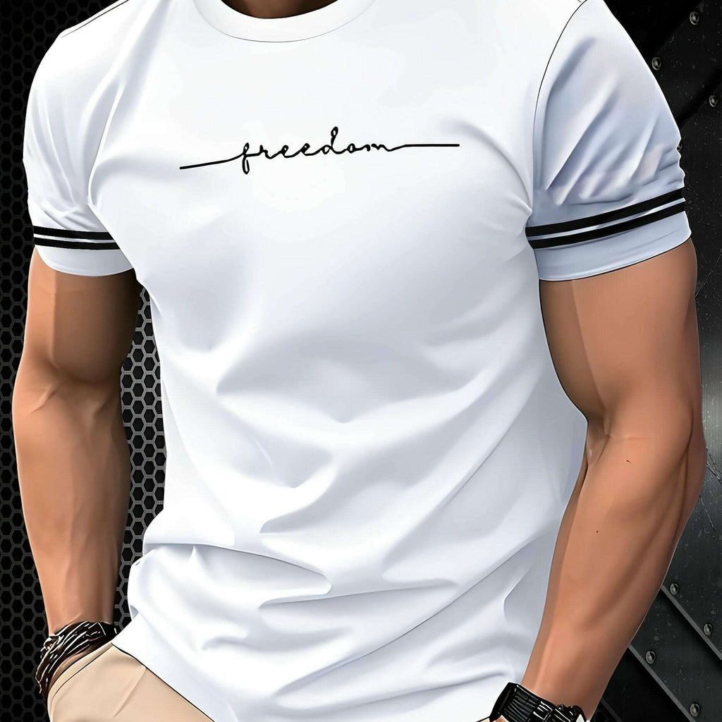 men-s-3d-printed-freedom-script-t-shirt-casual-short-sleeve-tee-oaxg-StS