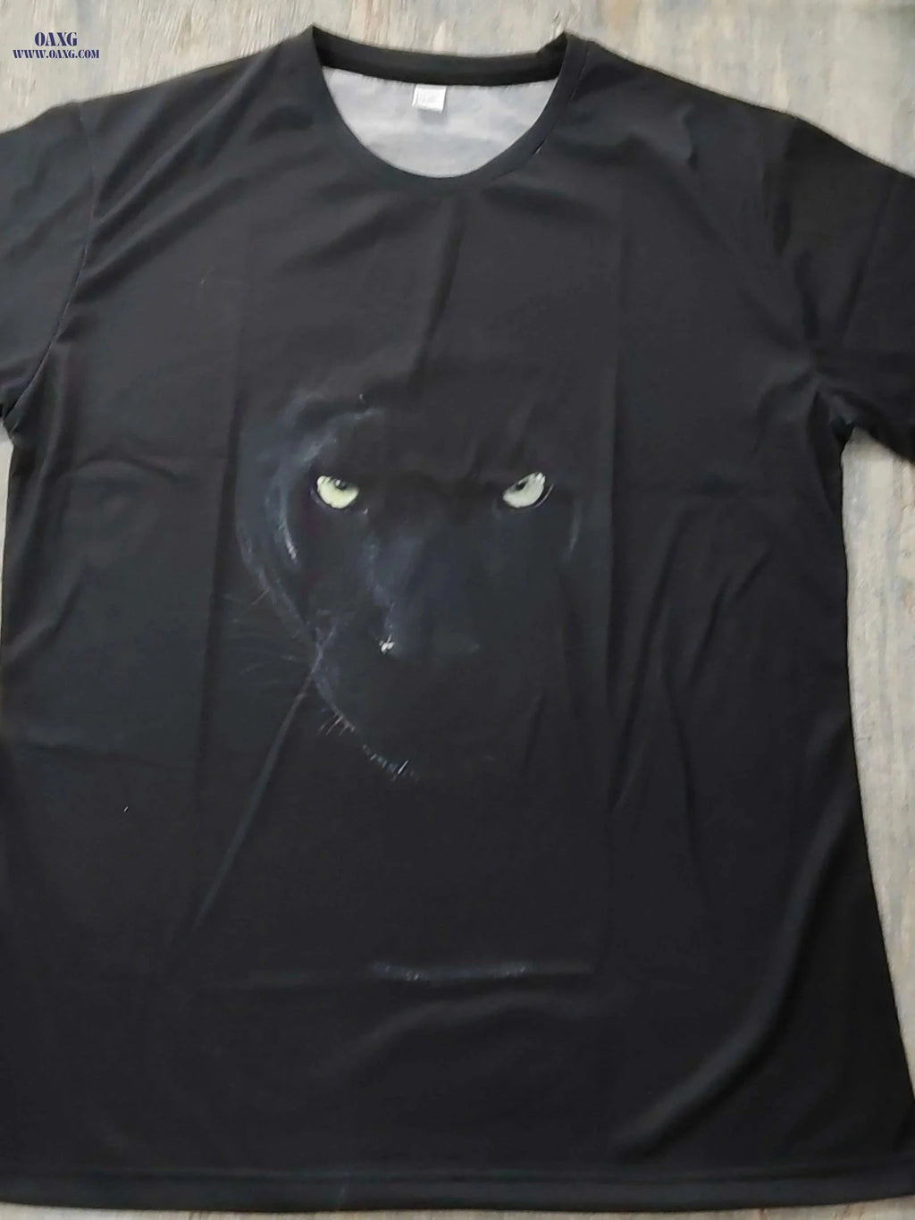 Men's 3D Printed Panther Graphic T-Shirt - Plus Size Slim Fit Tee   OAXG Black / M