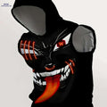 Men's 3D Punk Mask Print Tank Top - Casual Summer Sleeveless Shirt   OAXG Black / M