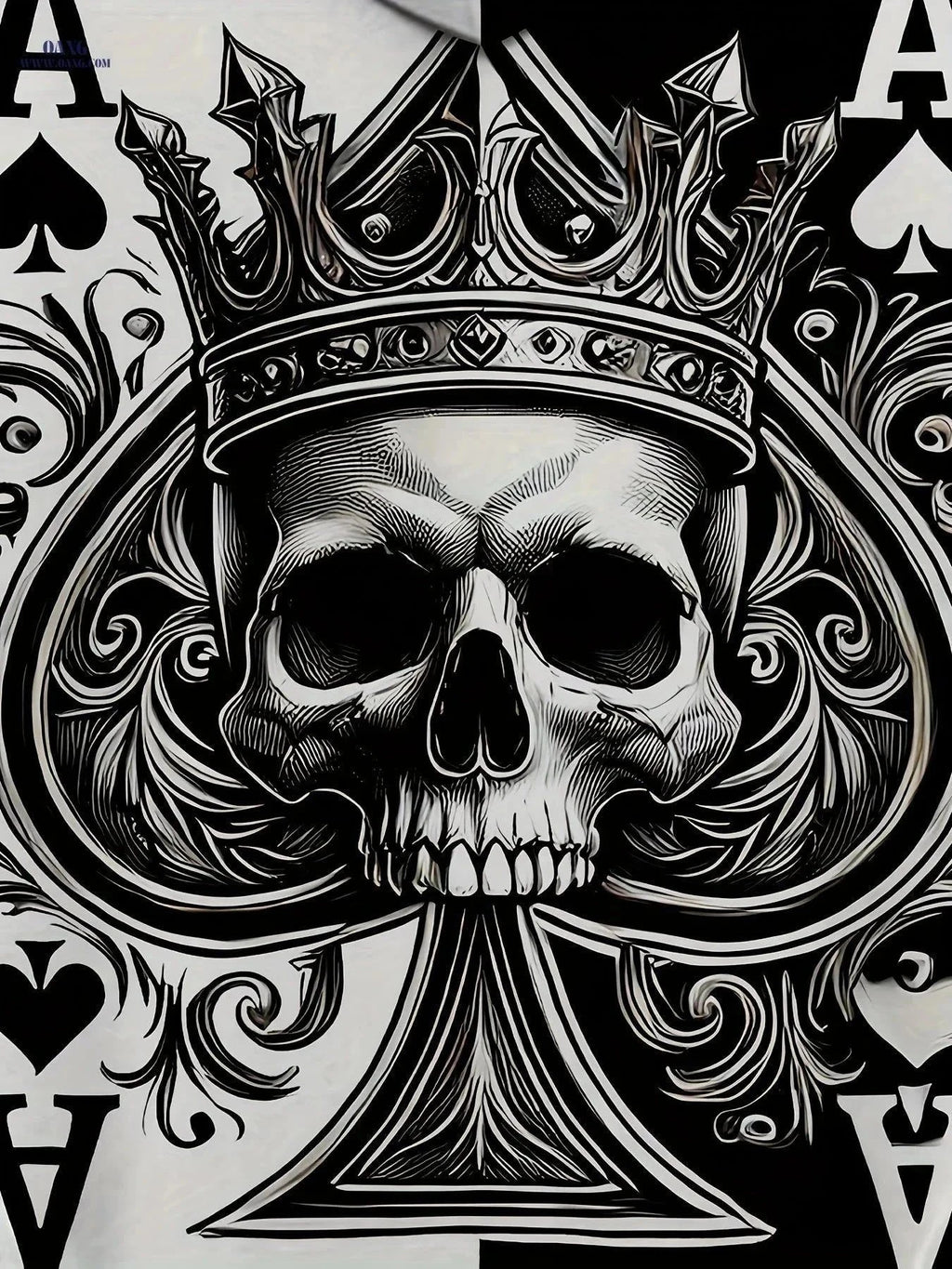 Men's 3D Skeleton Poker Hoodie - Casual Long Sleeve Jacket   OAXG 【Multicolor】 / FR S