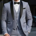 Men's 3pcs Suit Set - Fashionable Jacket, Vest & Trousers Bundle   OAXG 