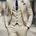 Men's 3pcs Suit Set - Jacket, Vest, Trousers for Formal Events   OAXG 