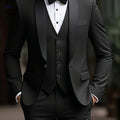 Men's 3pcs Suit Set - Jacket, Vest, Trousers for Weddings & Parties   OAXG 