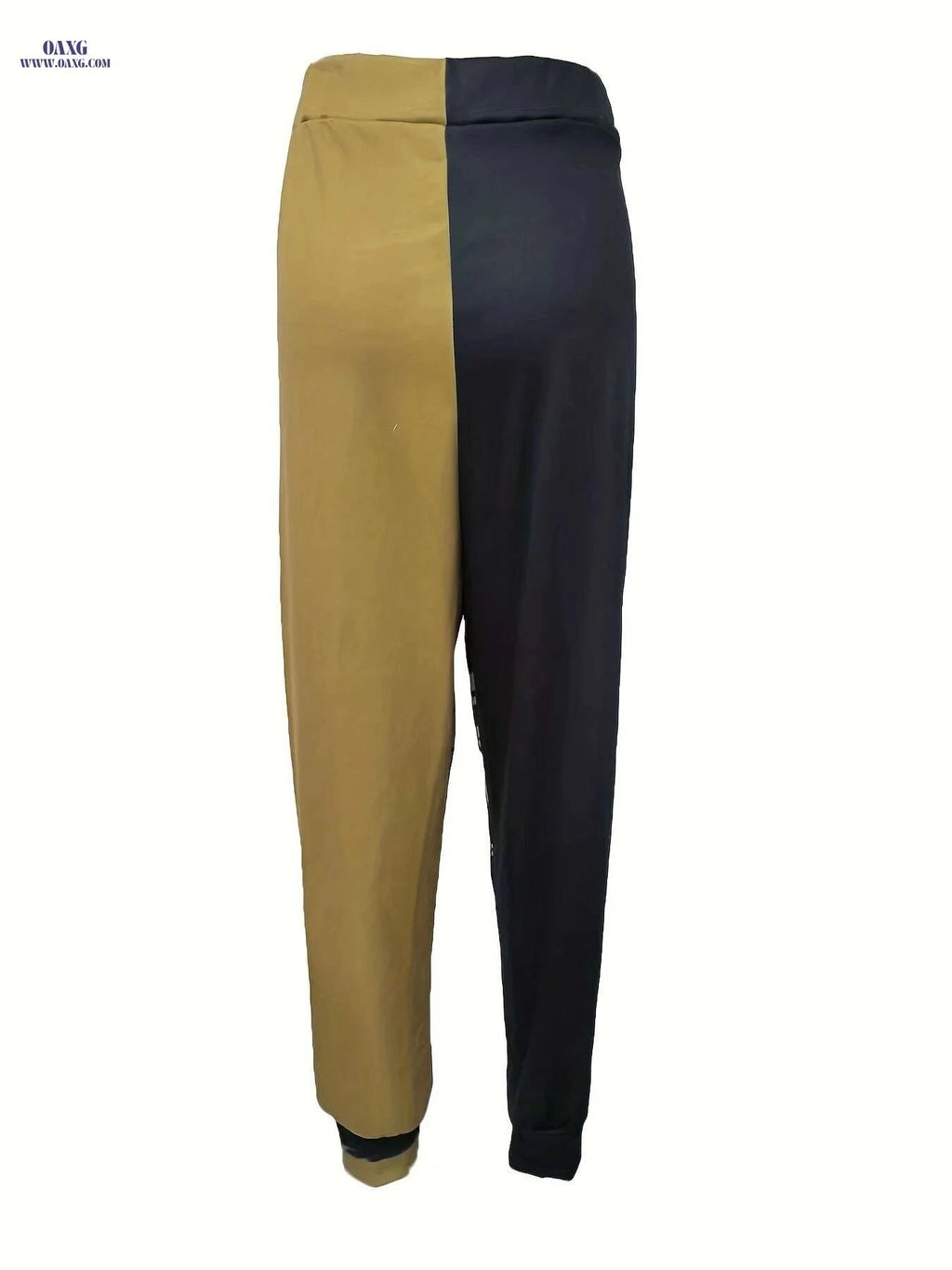 Men's Abstract Print Jogger Pants - Comfortable Drawstring Waist Design   OAXG Khaki / S