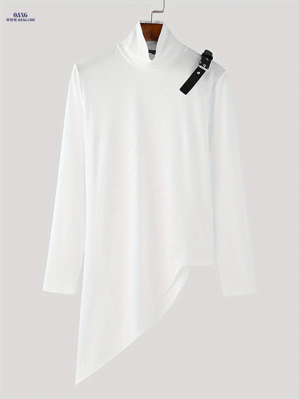 Men’s Adjustable Turtleneck Knitted Top - Casual Solid Style   OAXG 