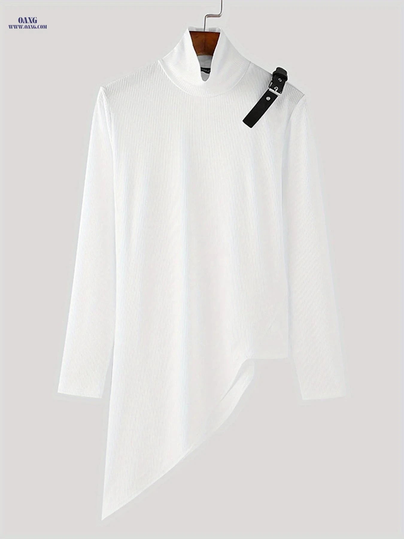 Men’s Adjustable Turtleneck Knitted Top - Casual Solid Style   OAXG 