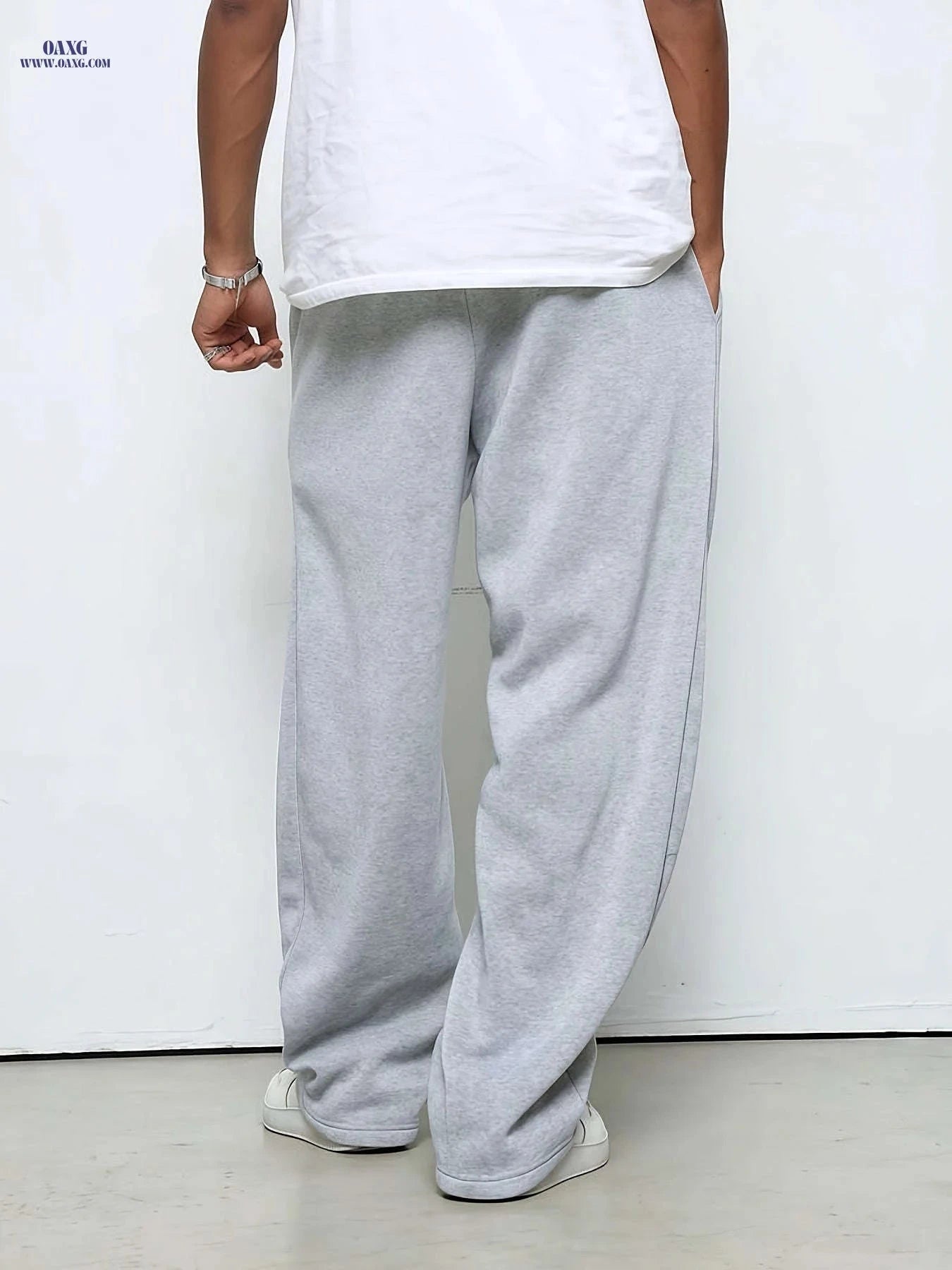 Men's All-Season Joggers - Loose Fit, Drawstring with Pockets   OAXG 