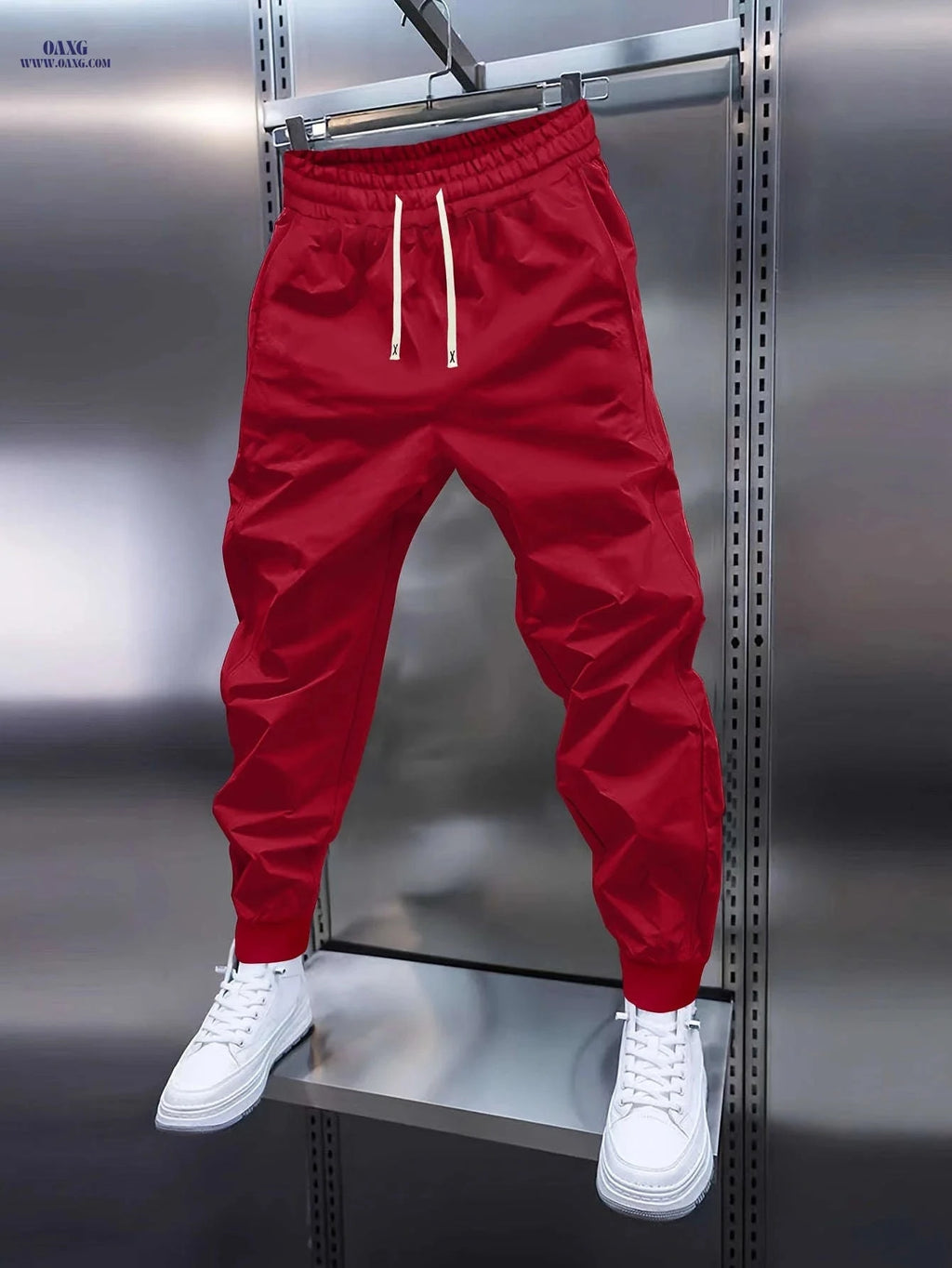 Men's All-Weather Drawstring Trousers - Perfect for Sports & Relaxation   OAXG 