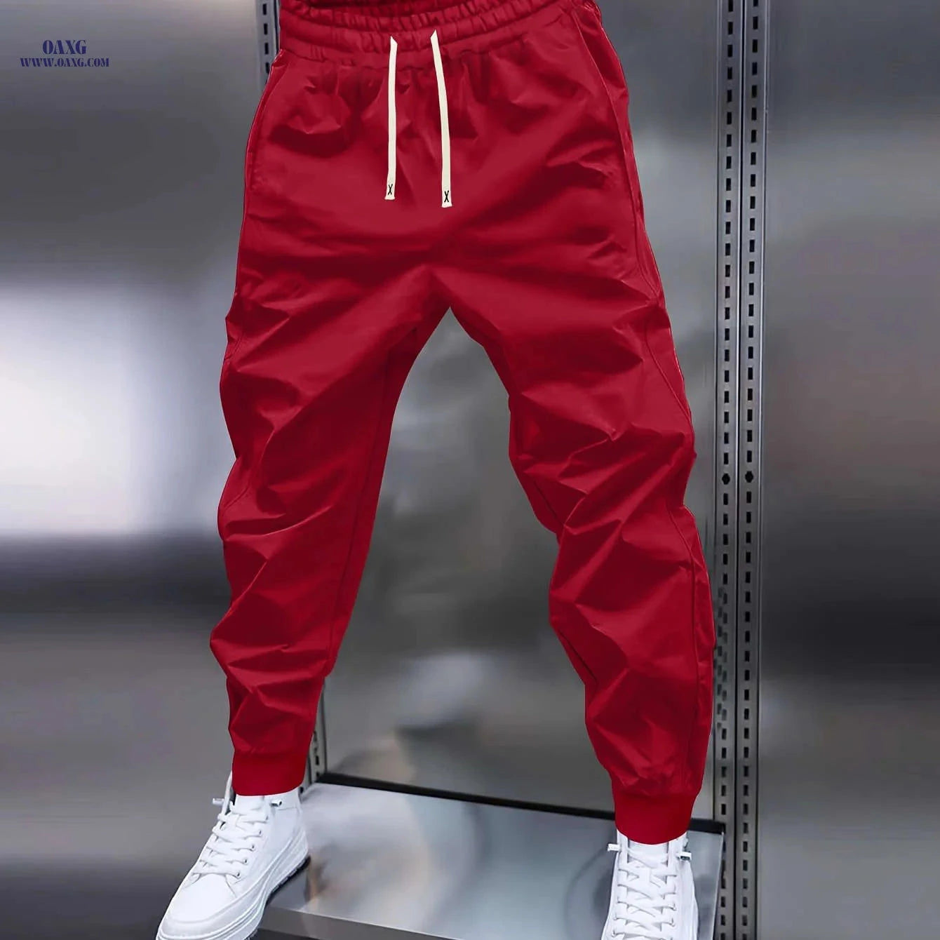 Men's All-Weather Drawstring Trousers - Perfect for Sports & Relaxation   OAXG 