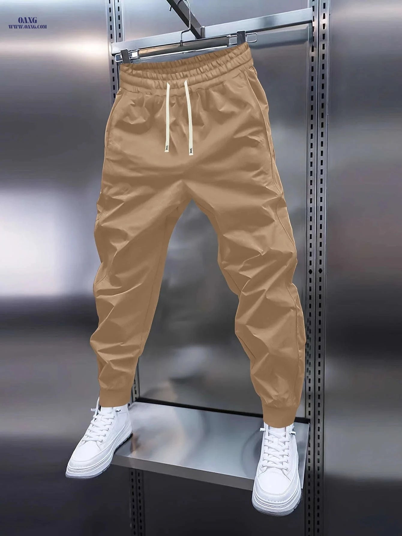 Men's All-Weather Drawstring Trousers - Perfect for Sports & Relaxation   OAXG 
