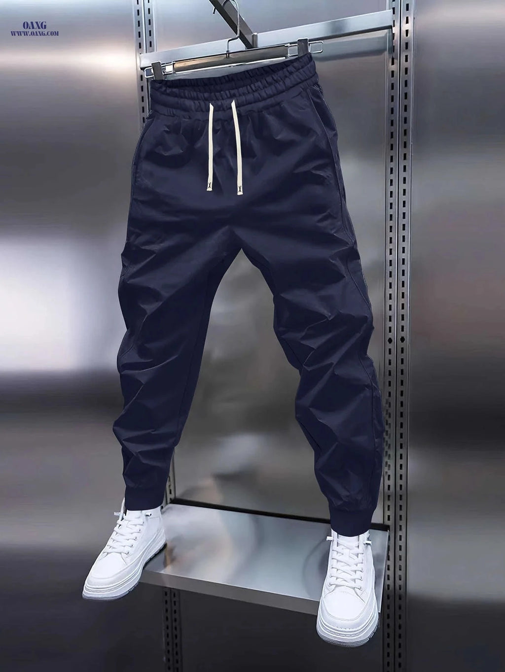 Men's All-Weather Drawstring Trousers - Perfect for Sports & Relaxation   OAXG 