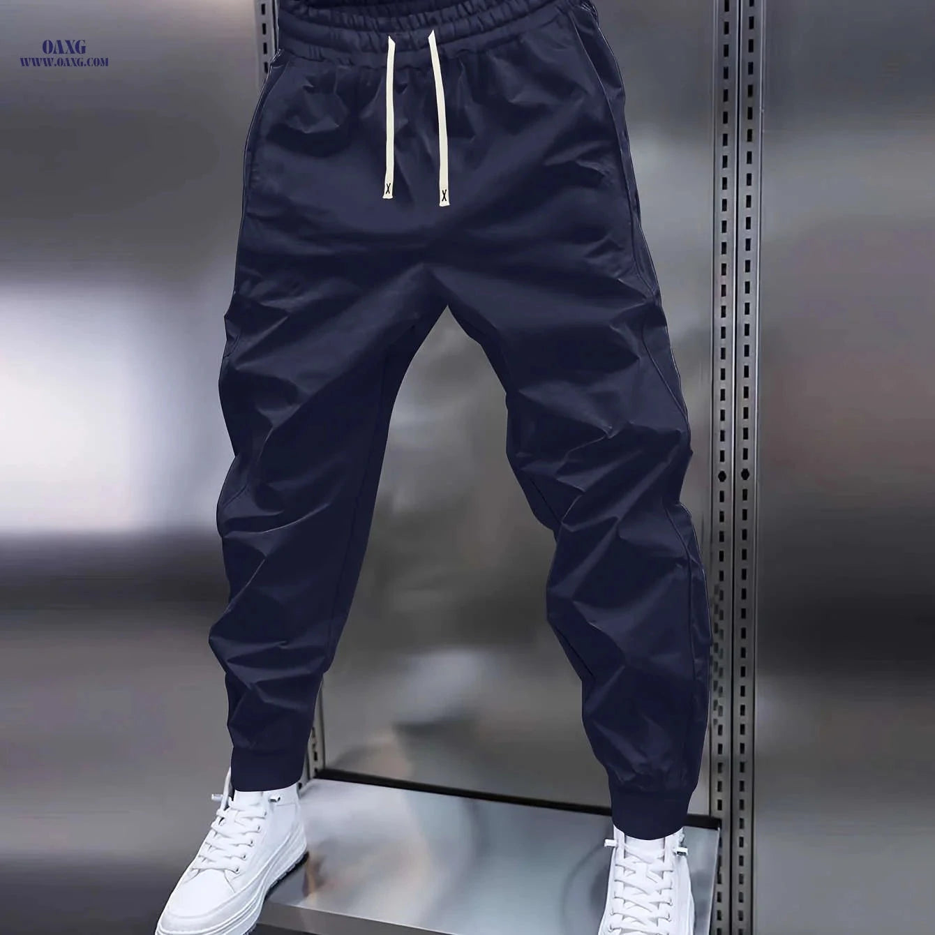 Men's All-Weather Drawstring Trousers - Perfect for Sports & Relaxation   OAXG 