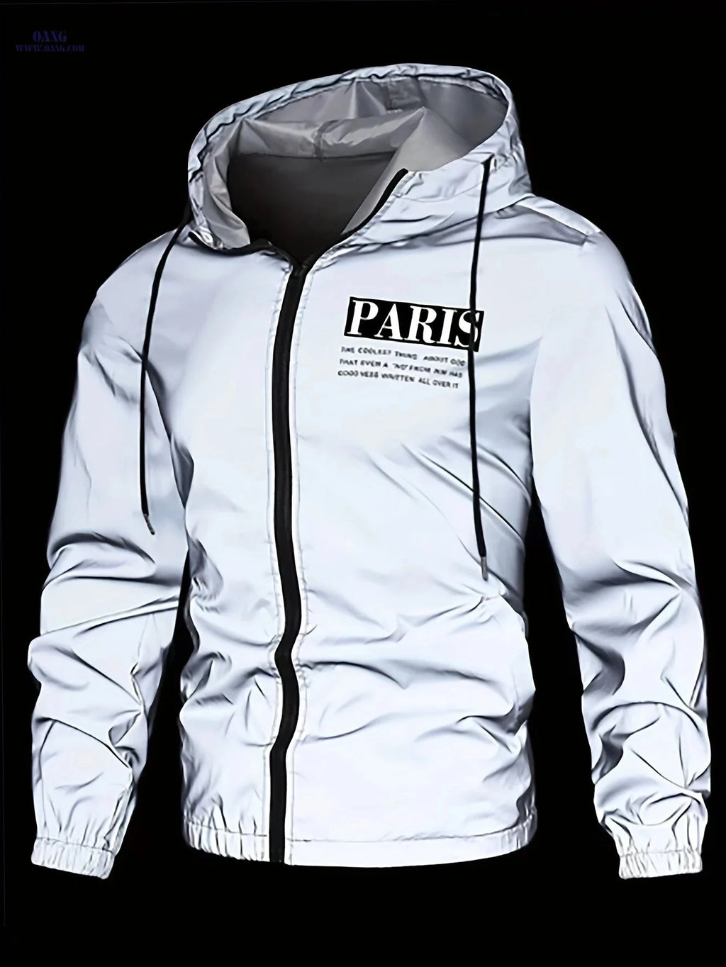 Men's Athletic Jackets - Functional Zippered Hooded Wear for Spring   OAXG 